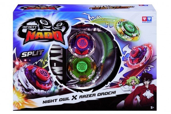 

Волчок с пусковым устройством Auldey Infinity Nado Серия Сплит Night Owl та Razer Orochi (YW624604 )