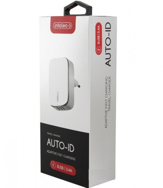 

ЗУ сетевое Intaleo TCG343 (3USB3,4A) White