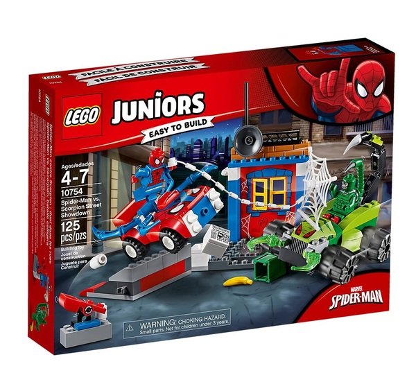 

Конструктор LEGO Juniors Уличный бой Человека-Паука против Скорпиона (10754)