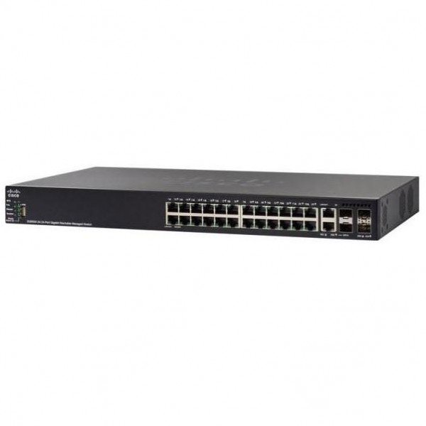 

Коммутатор Cisco SG550X-24 24-port Gigabit Stackable Switch (SG550X-24-K9-EU)