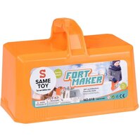 Игровой набор Same Toy 2 в 1 для лепки из снега и песка оранжевый (618Ut-2)
