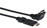 Кабель HDMI 2Е (AM/AM) V1.4, 180 degree, Ultra Slim, Aluminium, black 2m фото 