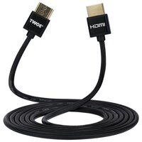 Кабель HDMI 2Е (AM/AM) V2.0, Ultra Slim, Aluminium, black 2m