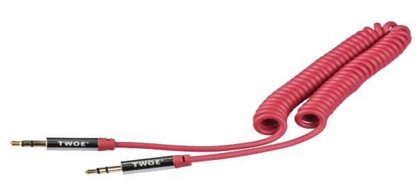 

Кабель 2E Coiled MiniJack 1.8m Red