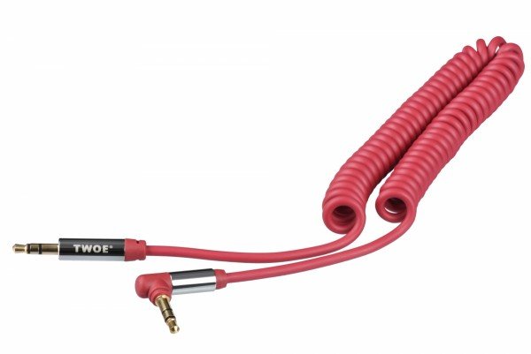 

Кабель 2E Coiled Right Angle MiniJack 1.8m Red