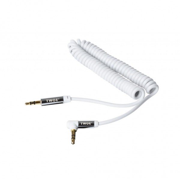 

Кабель 2E Coiled Right Angle MiniJack 1.8m White