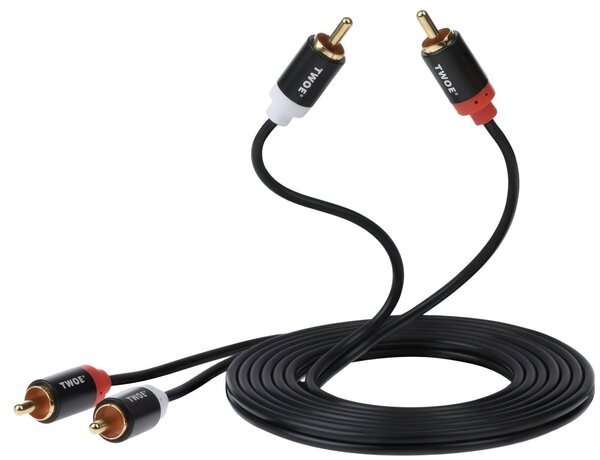 

Кабель 2E 2RCA Plug -2RCA Plug, Al, 1.8m