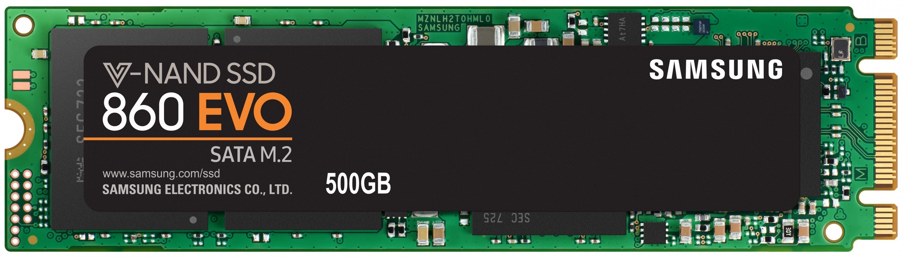 

SSD накопитель SAMSUNG 860 EVO 500GB M.2 SATA (MZ-N6E500BW)