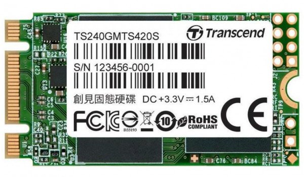 

SSD накопитель TRANSCEND MTS420 240GB M.2 SATAIII (TS240GMTS420S)