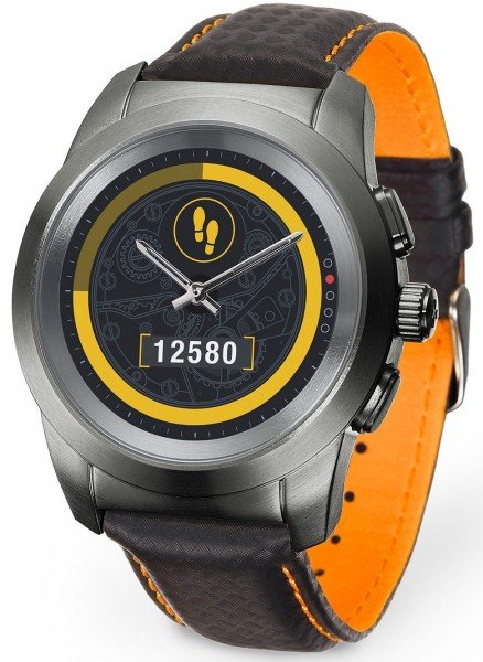 

Смарт-часы MyKronoz ZeTime Regular Premium titan-black/carbon-orange