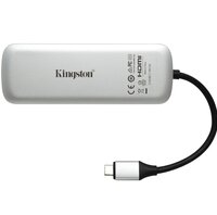  USB Хаб KINGSTON Nucleum 7-in-1 USB-C кабель+USB 3.0, HDMI, SD, microSD, Power Pass through, Type-C ports 