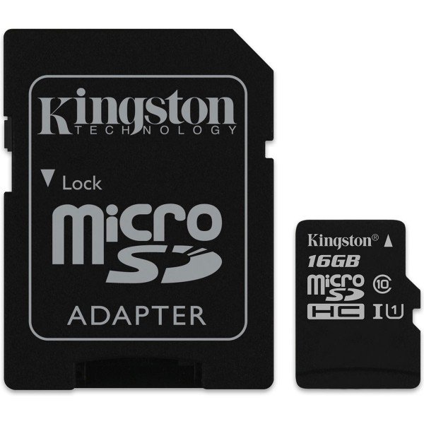 Акція на Карта памяти Kingston microSDHC 16GB Class 10 UHS-I R80MB/s + SD-адаптер від MOYO