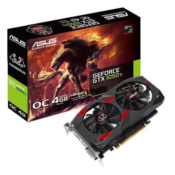 

Видеокарта ASUS GeForce GTX1050TI 4GB DDR5 OC CERBERUS (CERBERUS-GTX1050TI-O4G)