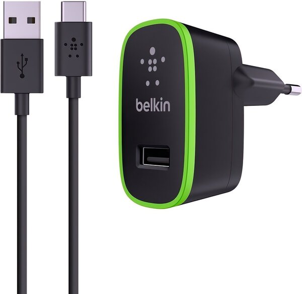 

Сетевое зарядное устройство Belkin Home Charger USB + Type-C Cable Black