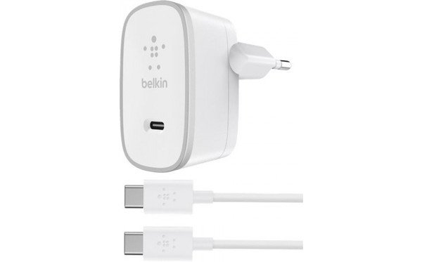 

Сетевое зарядное устройство Belkin USB-C Charger + Type-C Cable White