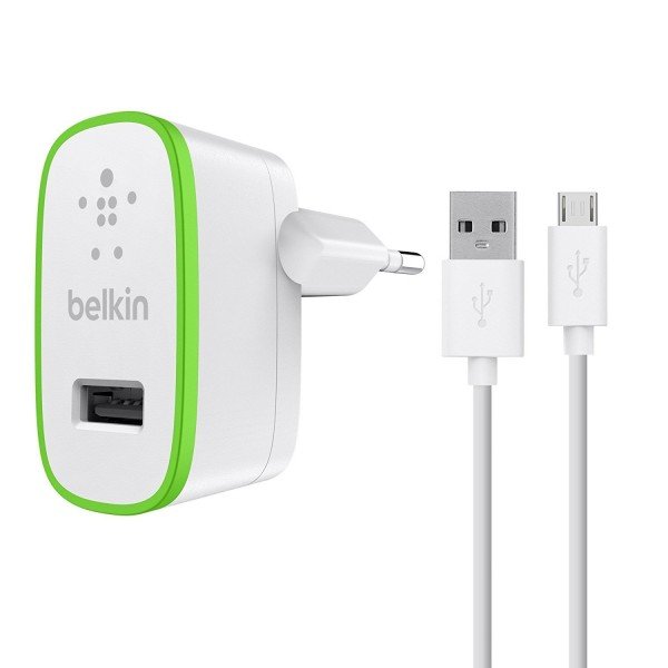 

Сетевое зарядное устройство Belkin Home Charger USB + microUSB Cable White