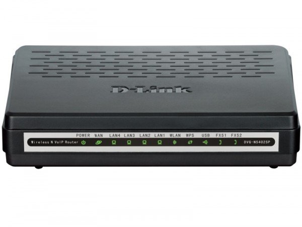 

VoIP-Шлюз D-Link DVG-N5402SP/2S1U 2xFXS, 802.11n, 4xFE LAN, 1xFE WAN, 1xUSB (DVG-N5402SP/2S1U)