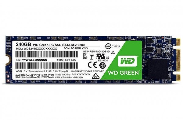 Акція на SSD накопитель WD Green 240GB M.2 2280 SATAIII (WDS240G2G0B) від MOYO