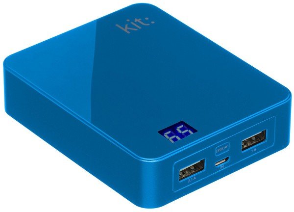 

Портативный аккумулятор Kit Premium 12000mAh Blue