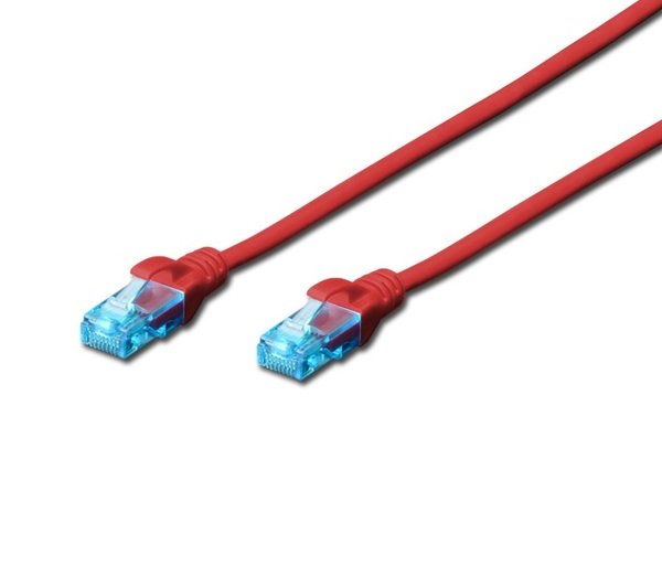 

Патч-корд DIGITUS CCA CAT 5e UTP, 0.5м, AWG 26/7, PVC, красний