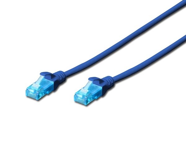 

Патч-корд DIGITUS CCA CAT 5e UTP, 2м, AWG 26/7, PVC, синий
