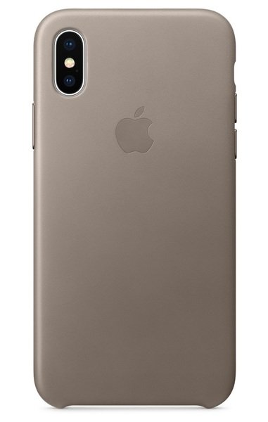 

Чехол Apple Leather Case для iPhone X Taupe (MQT92ZM/A)