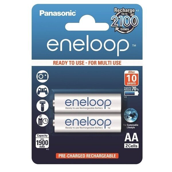 

Аккумулятор Panasonic Eneloop AA 1900 mAh 2 шт