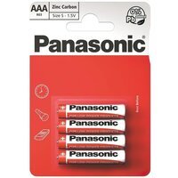 Батарейка Panasonic Red Zinc AAA Zinc-Carbon 4 шт ((R03REL/4BP)