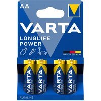 Батарейка VARTA LONGLIFE POWER лужна AA блістер, 4 шт. (4906121414)