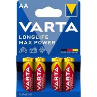 Батарейка VARTA LONGLIFE MAX POWER AA блістер, 4 шт. (4706101404)