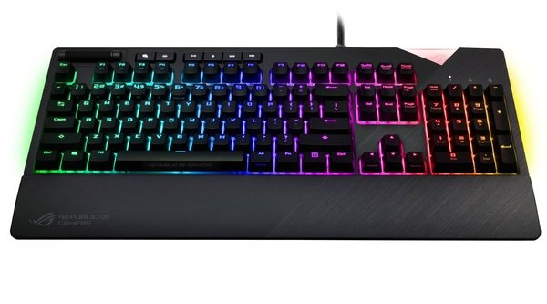 

Игровая клавиатура ASUS ROG STRIX FLARE USB MX Cherry Red (90MP00M0-B0RA00)