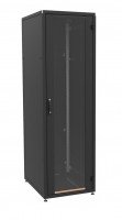 Шкаф ZPAS 19" 42U 600x800, стекл.дверь WZ-IT-426080-69AA-2-161-FP, черный
