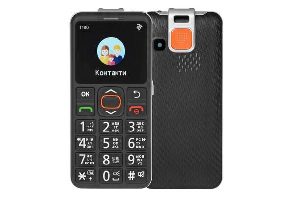 

Мобильный телефон 2E T180 Black