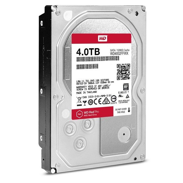  Жорсткий диск внутрішній WD 3.5 SATA 3.0 4TB 7200rpm 128MB Red Pro (WD4003FFBX) 