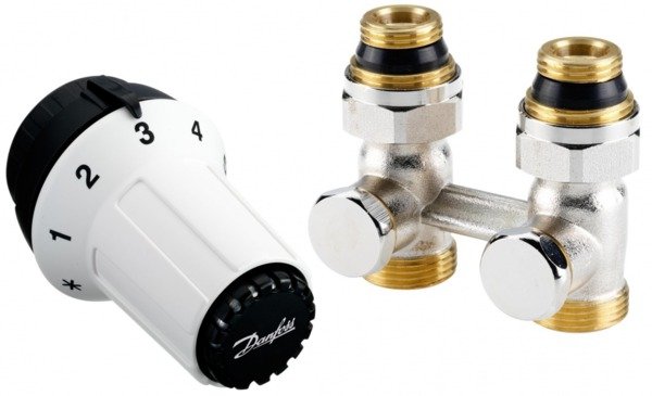 

Комплект радиаторных терморегуляторов Danfoss RAS-C + RLV-KS 1/2", прямой (013G5277)