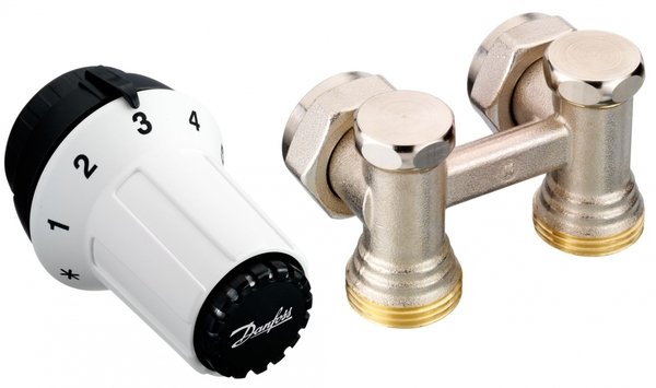 

Комплект радиаторных терморегуляторов Danfoss RAS-C + RLV-KS 1/2", угловой (013G5278)