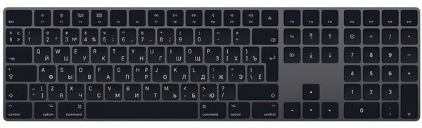 Акція на Клавиатура Apple A1843 Magic Keyboard with Numeric Keypad Space Gray від MOYO