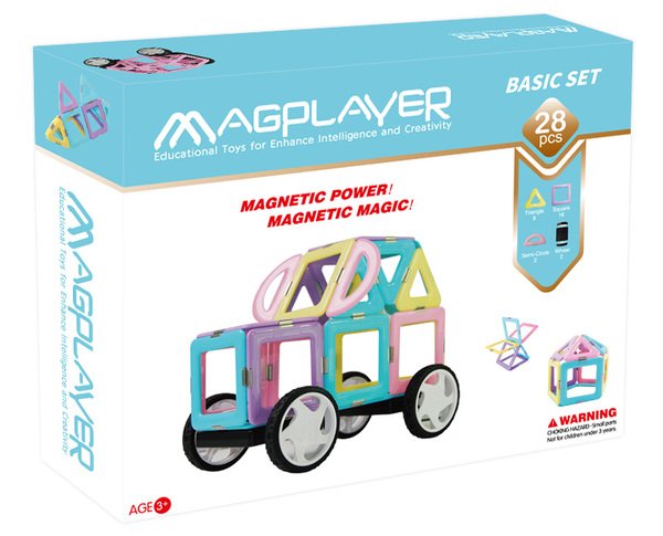 

Конструктор Magplayer магнитный набор 28 эл. (MPH2-28)