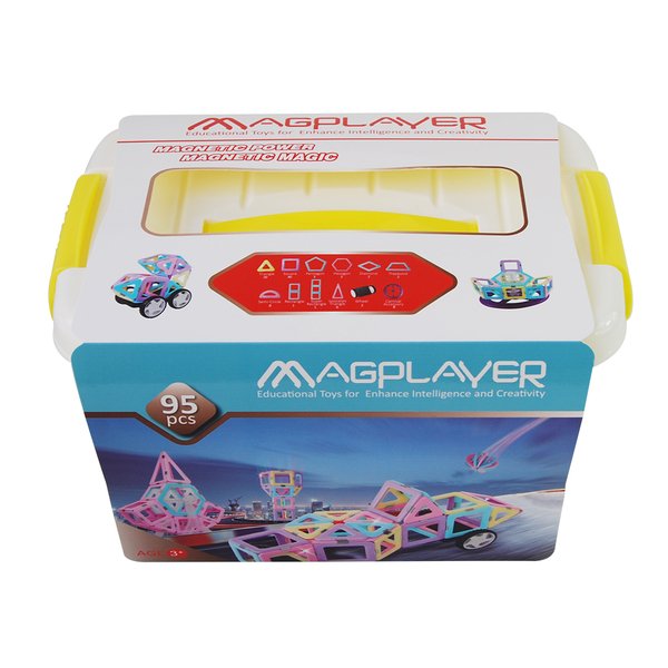 

Конструктор Magplayer магнитный набор бокс 95 эл. (MPT2-95)