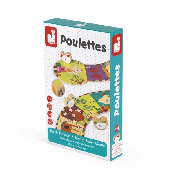 

Настольная игра Janod Гонки цыплят (J02909)