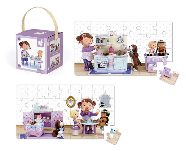 

Набор из 2 пазлов Janod Лола устраивает чаепитие (J02769)