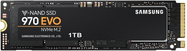 

SSD накопитель SAMSUNG 970 EVO 1TB M.2 PCIe NVMe (MZ-V7E1T0BW)