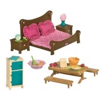 Игровой набор Lil Woodzeez Спальня и столовая (6127Z)
