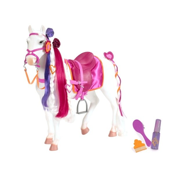 Акція на Игровая фигура Our Generation Лошадь Принцесса с аксессуарами 50 см (BD38003Z) від MOYO