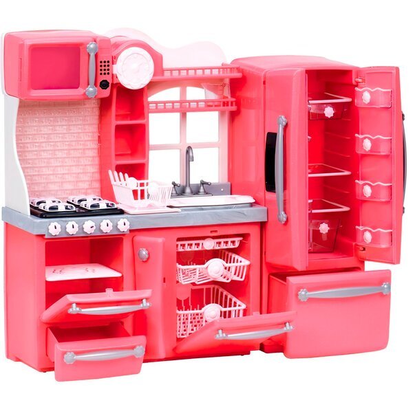 Акция на Набор мебели Our Generation Кухня для гурманов 94 аксессуара розовая (BD37365Z) от MOYO
