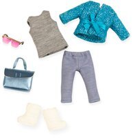 Набір одягу для ляльок LORI блакитне пальто (LO30005Z)
