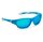 Детские солнцезащитные очки Koolsun Sport бирюзово-белые (Размер 3+) (KS-SPBLSH003)