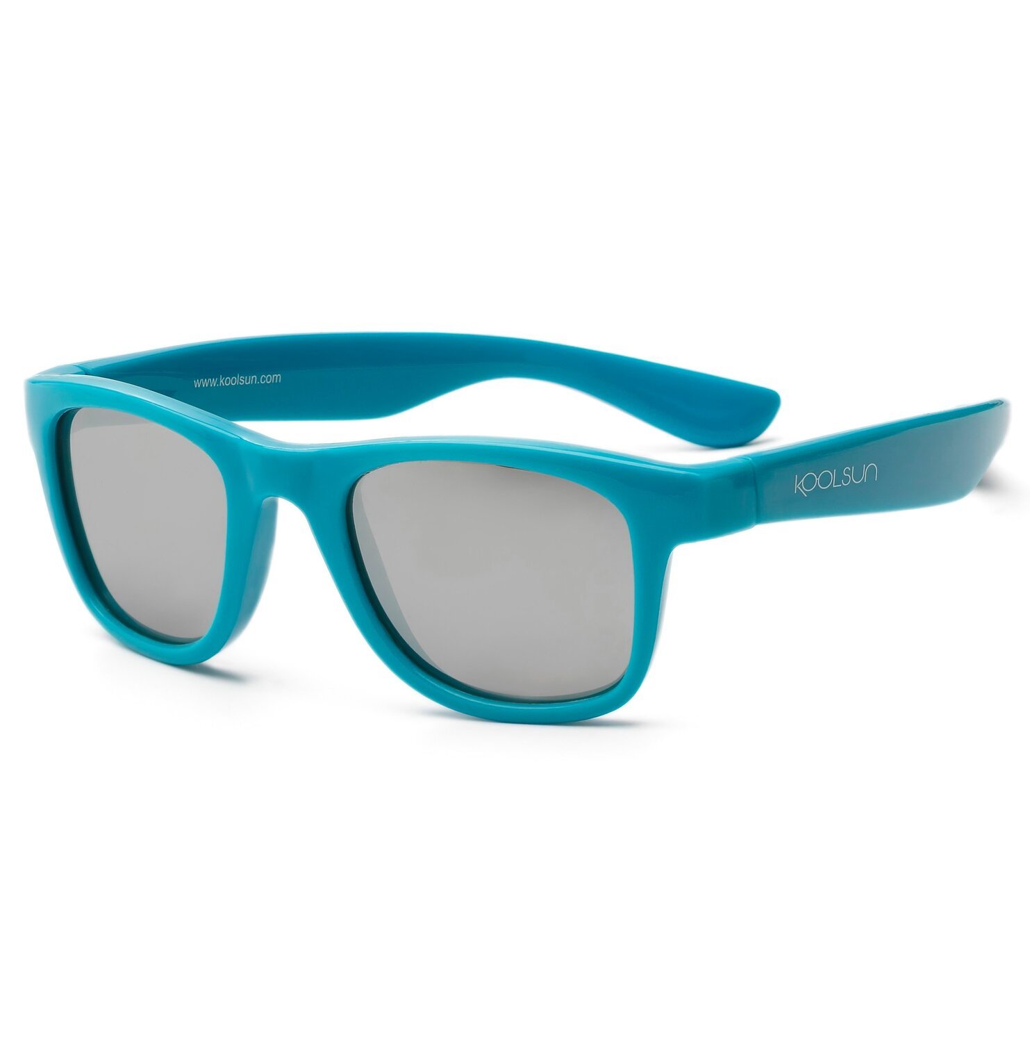 Детские солнцезащитные очки Koolsun Wawe голубые (Размер 1+) (KS-WACB001) фото 