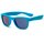 Детские солнцезащитные очки Koolsun Wawe неоново-голубые (Размер 3+) (KS-WANB003)