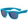 Детские солнцезащитные очки Koolsun Wawe неоново-голубые (Размер 3+) (KS-WANB003) фото 